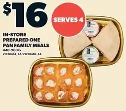 Independent Grocer In-Store Prepared One Pan Family Meals offer