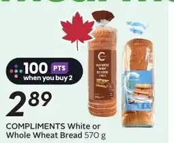 Sobeys COMPLIMENTS White or Whole Wheat Bread offer