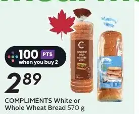 Sobeys COMPLIMENTS White or Whole Wheat Bread offer