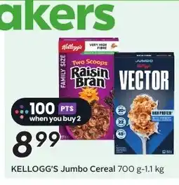 Sobeys KELLOGG'S Jumbo Cereal offer
