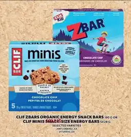 Independent Grocer Clif ZBars Organic Energy Snack Bars, or Clif Minis Snack Size Energy Bars offer