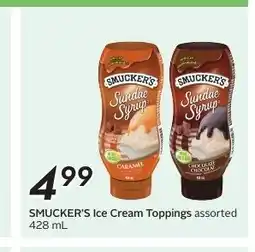 Sobeys SMUCKER'S Ice Cream Toppings assorted offer
