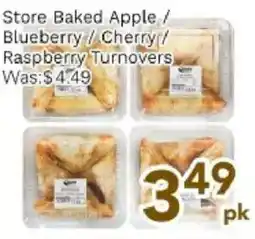 Ample Food Market Store Baked Apple / Blueberry/Cherry/ Raspberry Turnovers offer