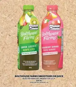Independent Grocer Bolthouse Farms Smoothies or Juice offer