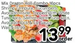 Ample Food Market Mix Dragon Roll Combo offer