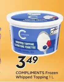 Sobeys COMPLIMENTS Frozen Whipped Topping offer