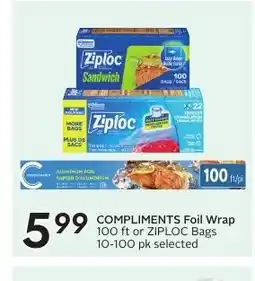 Sobeys COMPLIMENTS Foil Wrap offer