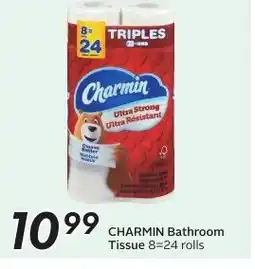 Sobeys CHARMIN Bathroom Tissue 8=24 rolls offer