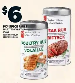 Independent Grocer PC Spice Rubs offer