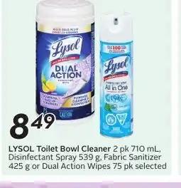 Sobeys LYSOL Toilet Bowl Cleaner offer