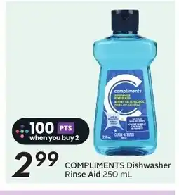 Sobeys COMPLIMENTS Dishwasher Rinse Aid offer