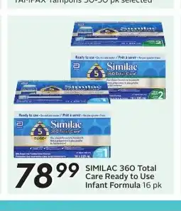 Sobeys SIMILAC 360 Total Care Ready to Use Infant Formula 16 pk offer