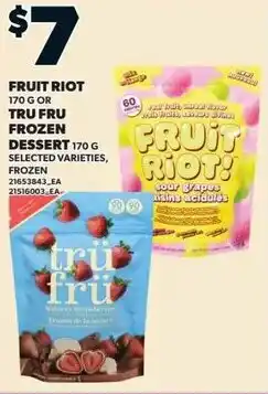 Independent Grocer Fruit Riot or Tru Fru Frozen Dessert offer