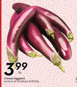 Sobeys Chinese Eggplant offer