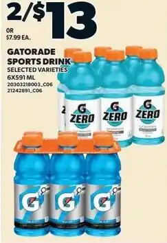 Independent Grocer Gatorade Sports Drink offer