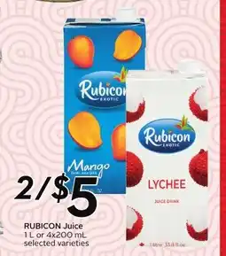Sobeys RUBICON Juice offer