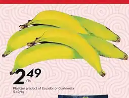 Sobeys Plantain product of Ecuador or Guatemala offer