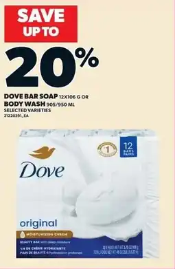 Independent Grocer Dove Bar Soap or Body wash offer