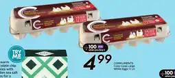 Sobeys COMPLIMENTS Cozy Coop Large White Eggs offer