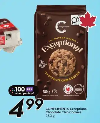 Sobeys COMPLIMENTS Exceptional Chocolate Chip Cookies offer