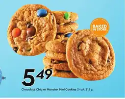 Sobeys Chocolate Chip or Monster Mini Cookies offer