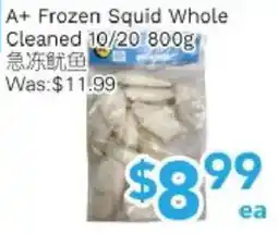 Ample Food Market A+ Frozen Squid Whole Cleaned 10/20 offer