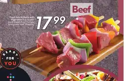 Sobeys Fresh Beef Kabobs with Vegetables offer