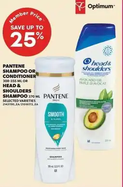 Independent Grocer Pantene Shampoo or Conditioner or Head & Shoulders Shampoo offer