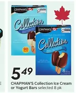 Sobeys CHAPMAN'S Collection Ice Cream or Yogurt Bars offer