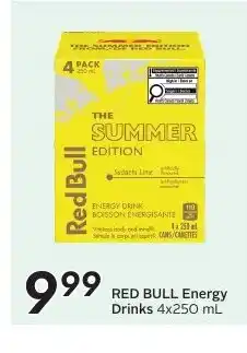 Sobeys RED BULL Energy Drinks offer