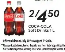 Sobeys COCA-COLA Soft Drinks offer