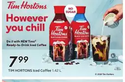 Sobeys TIM HORTONS Iced Coffee offer