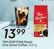 Sobeys TIM HORTONS Roast Fine Grind Coffee offer