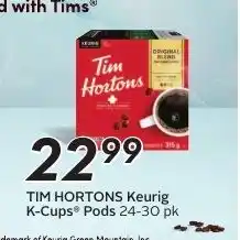 Sobeys TIM HORTONS Keurig K-Cups Pods offer