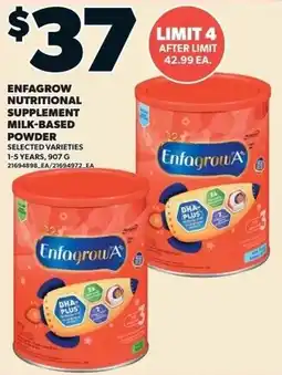 Independent Grocer Enfagrow Nutritional Supplement Milk-Based Powder offer