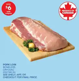 Wholesale Club Pork loin boneless cryovac offer