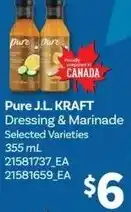 Independent Grocer Pure J.L. KRAFT Dressing & Marinade offer