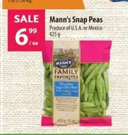 Co-op Mann's Snap Peas offer