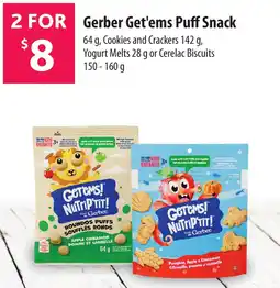 Co-op Gerber Get'ems Puff Snack offer