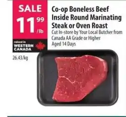 Co-op Co-op Boneless Beef Inside Round Marinating Steak or Oven Roast offer