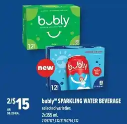 Independent Grocer Bubbly Sparkling Water Beverage offer