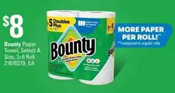 Independent Grocer Bounty Paper Towel, Select A Size offer
