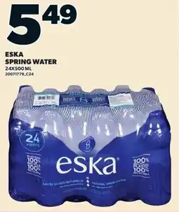 Independent Grocer Eska Spring Water offer