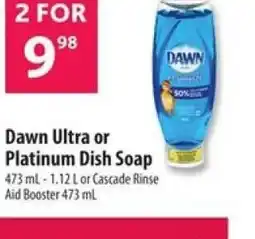 Co-op Dawn Ultra or Platinum Dish Soap offer