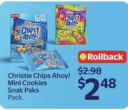 Walmart Christie Chips Ahoy! Mini Cookies Snak Paks offer