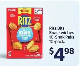 Walmart Ritz Bits Snackwiches 10-Snak offer