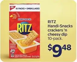 Walmart RITZ Handi-Snacks crackers 'n cheesy dip offer