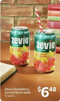 Walmart Zevia Strawberry Lemon Burst soda offer
