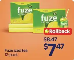 Walmart Fuze iced tea offer