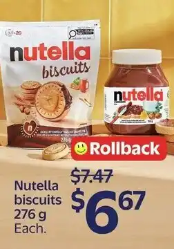 Walmart Nutella biscuits offer